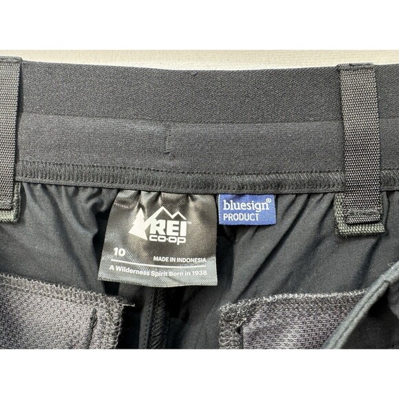 Rei Co-Op Sahara Bermuda Shorts Womens 10 Black Stretch Hiking Travel Bluesign - Picture 10 of 11